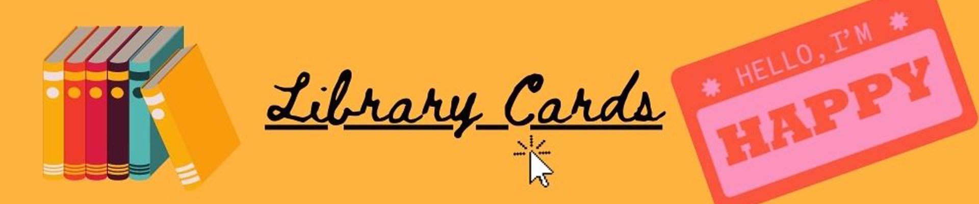 library cards banner