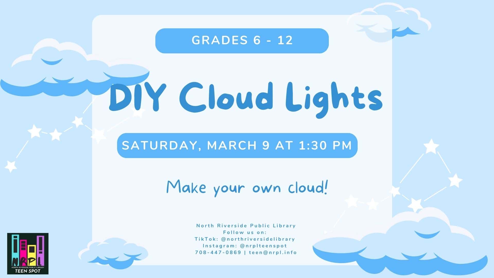 DIY Cloud Lights program for teens