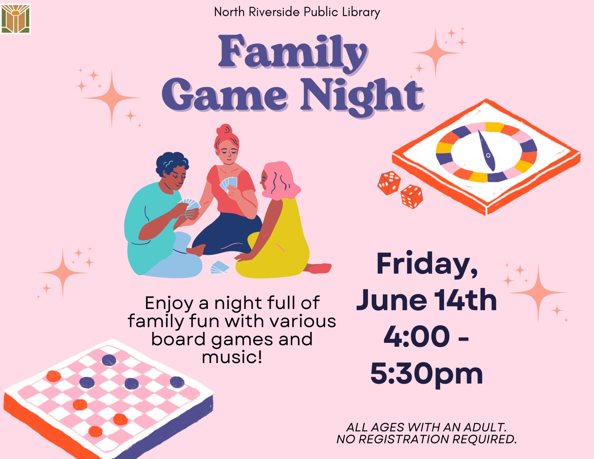 Family Game Night flyer.