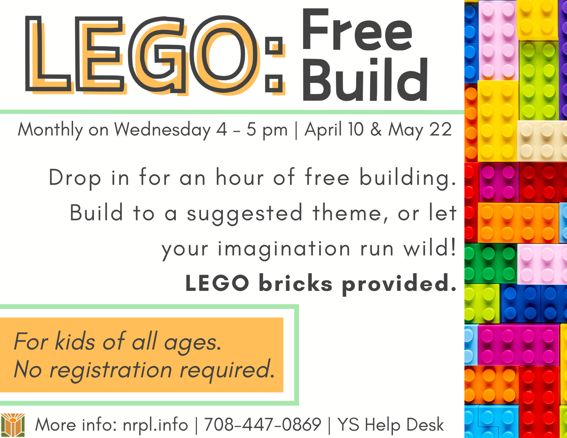 Lego Free Build program flyer